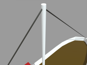 Low Poly Boat 03 Model 3D