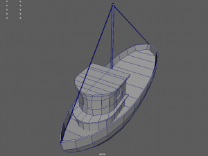 Low Poly Boat 03 Model 3D