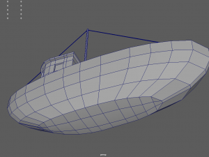 Low Poly Boat 03 Model 3D