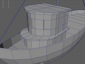 Low Poly Boat 03 Model 3D