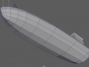 Low Poly Boat 04 Modello 3D
