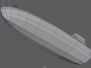 Low Poly Boat 04 3D Model