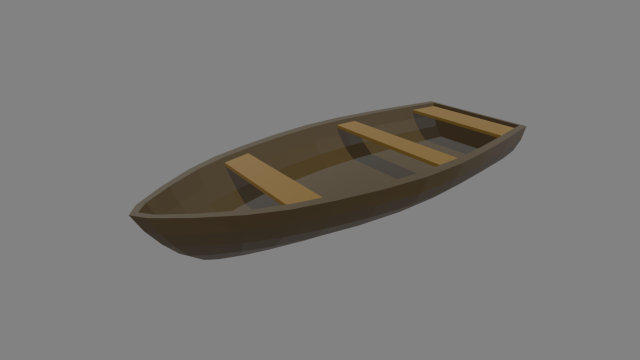 Low Poly Boat 05 Modelo 3D .c4d .max .obj .3ds .fbx .stl .blend 