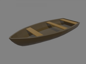 Low Poly Boat 05 3D Модель