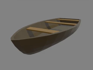 Low Poly Boat 05 3D Model