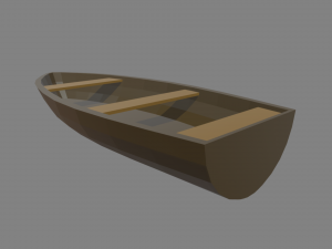Low Poly Boat 05 Modelo 3D