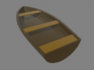 Low Poly Boat 05 Modelo 3D