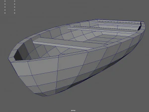 Low Poly Boat 05 3D Model