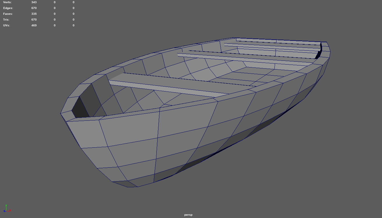 Low Poly Boat 05 3D Модель in Лодки 3DExport