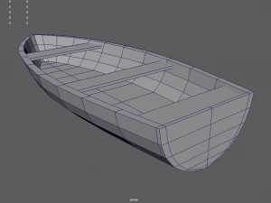 Low Poly Boat 05 3D Model