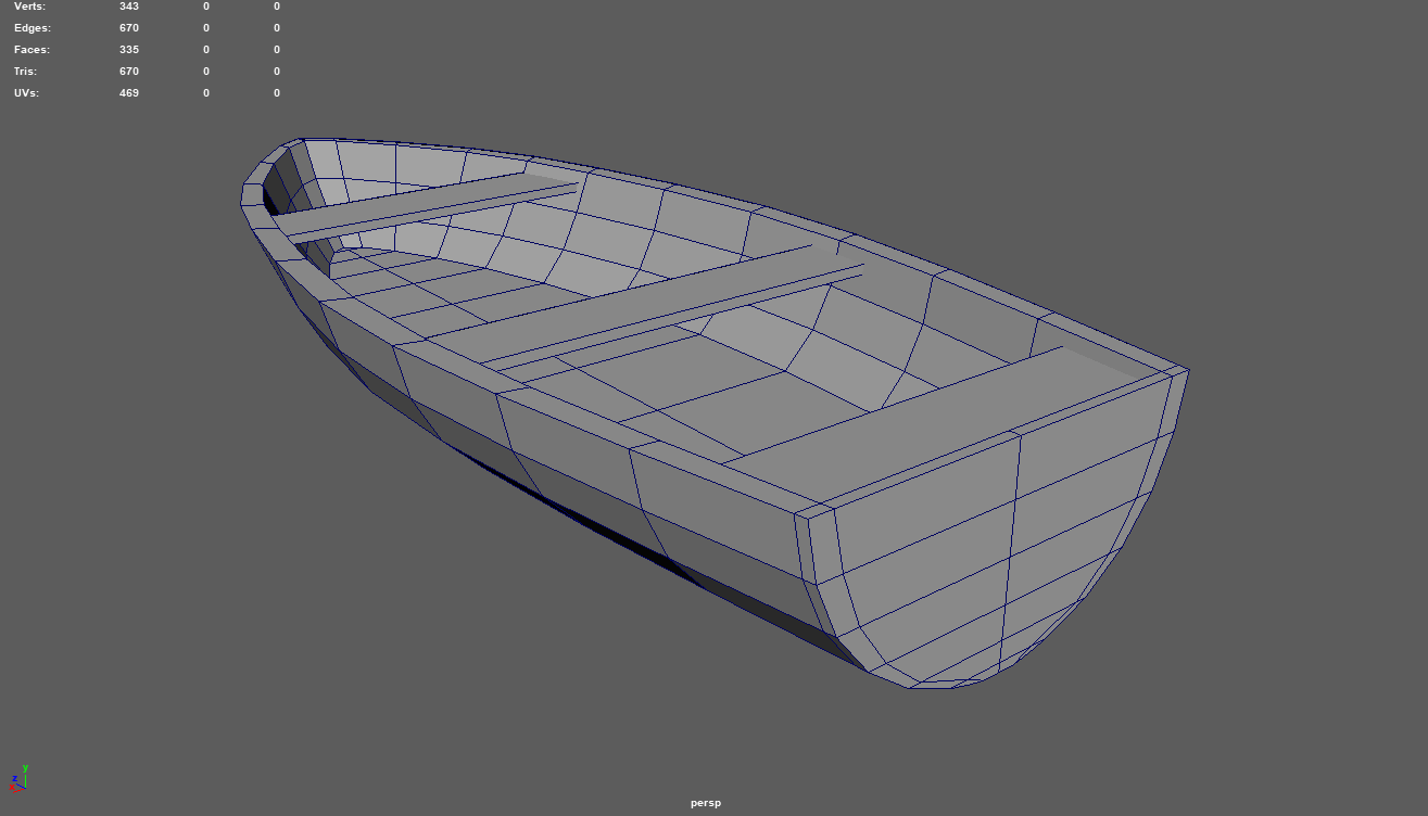 Low Poly Boat 05 3D Модель in Лодки 3DExport