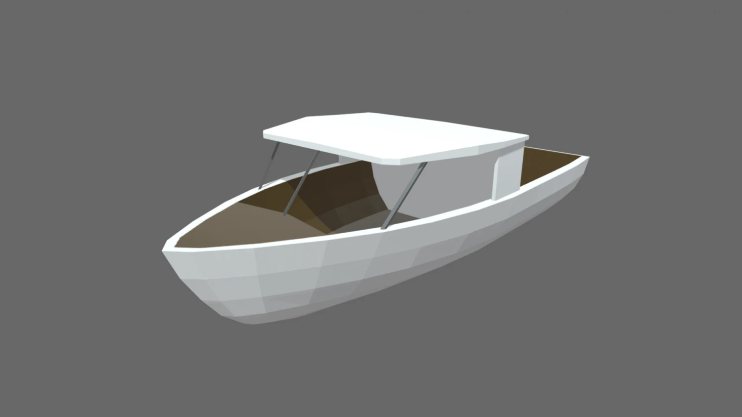 Low Poly Boat 06 3D Model .c4d .max .obj .3ds .fbx .stl .blend 