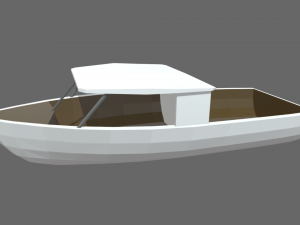 Low Poly Boat 06 Model 3D