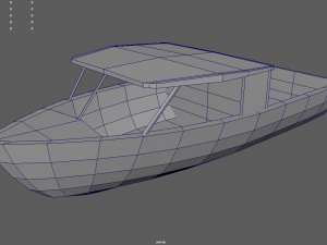 Low Poly Boat 06 Model 3D