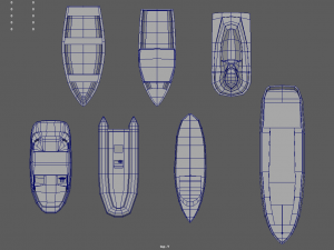 Low Poly Boats Pack 01 3D मॉडल