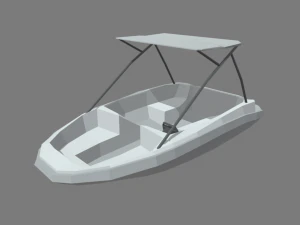 Low Poly Boats Pack 01 3D Model