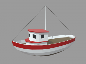 Low Poly Boats Pack 01 3D मॉडल