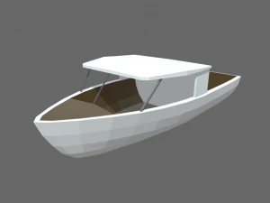 Low Poly Boats Pack 01 3D Model