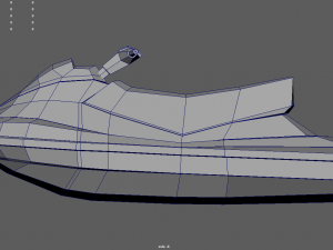 Low Poly Jet Ski 01 3D-Modell