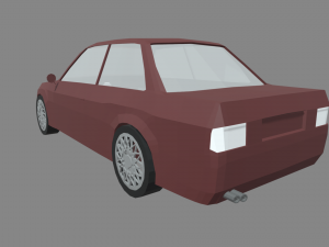 Low Poly Car 01 Model 3D