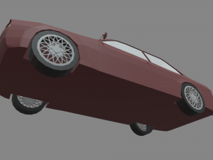 Low Poly Car 01 Model 3D