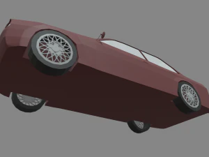 लो पॉली कार 01 3D मॉडल