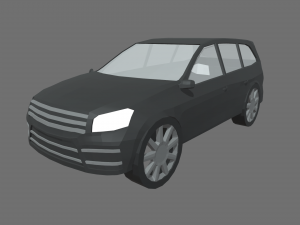 Low Poly Car 02 3D Model