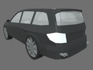 Low Poly Car 02 3D Model