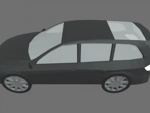 Low Poly Car 02 3D Model