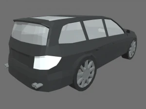Low Poly Car 02 3D Model