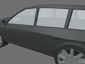 Low Poly Car 02 3D Model
