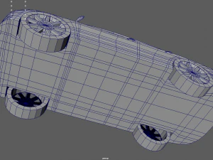 Low Poly Car 02 3D Model