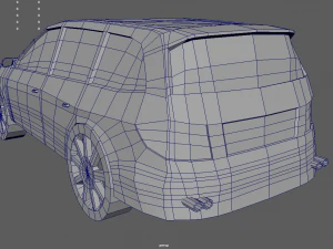 Low Poly Car 02 3D Model