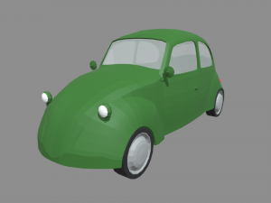 Low Poly Classic Car 01 3D Model