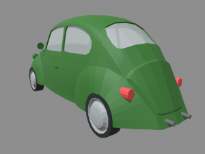 Low Poly Classic Car 01 Modelo 3D