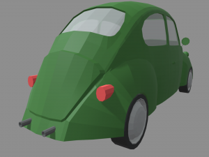Low Poly Classic Car 01 Modelo 3D