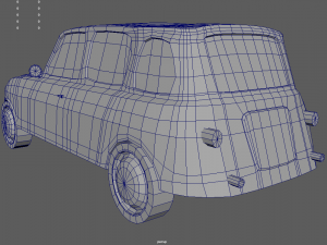 Low Poly Classic Car 02 Modello 3D