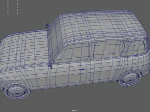 Low Poly Classic Car 02 3D Model