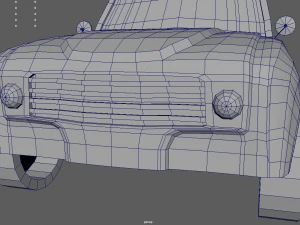 Low Poly Classic Car 02 3D Model
