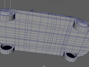 Low Poly Classic Car 02 3D Model
