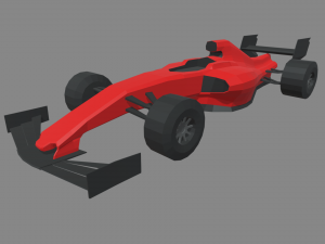 Low Poly Formula 1 Car 01 3Dモデル