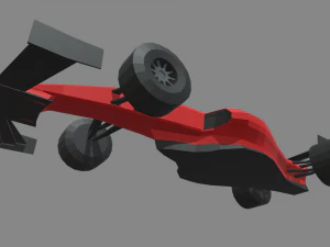 Low Poly Formula 1 Car 01 3D Model