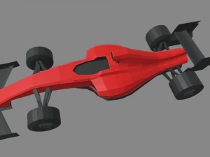 Low Poly Formula 1 Car 01 3D Model