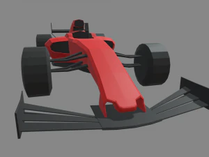 Low Poly Formula 1 Car 01 3D Model