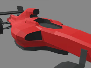 Low Poly Formula 1 Car 01 3D Model