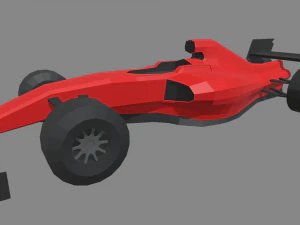 Low Poly Formula 1 Car 01 3D Model