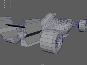 Low Poly Formula 1 Car 01 3D Model