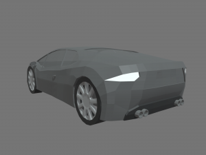 Low Poly Sport Car 01 3D Модель
