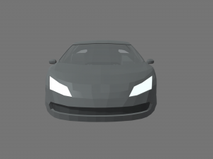 Low Poly Sport Car 01 3D Модель