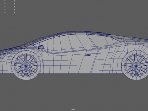 Low Poly Sport Car 01 3D Модель